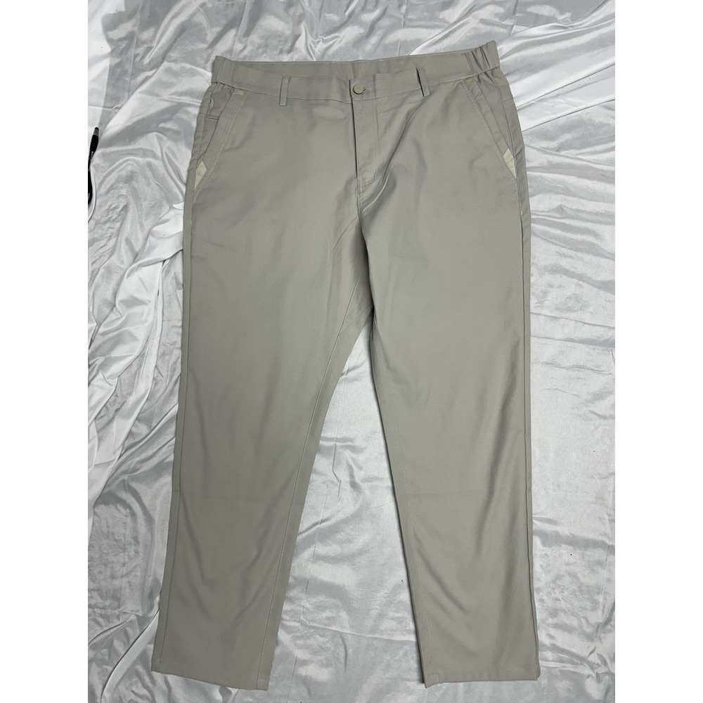 Jack Archer Jetsetter Pants Mens 35x28 Stone Beige Tech Golf Performance Stretch